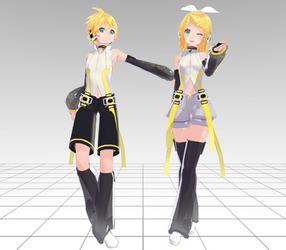 TDA Kagamine Len and Kagamine Rin Append ver DL