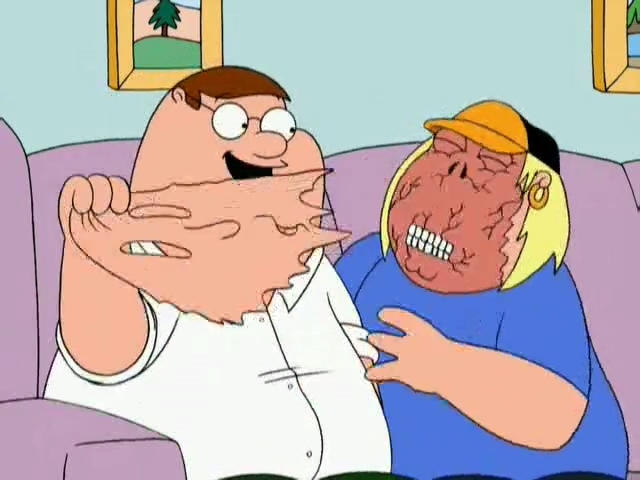 Peter Rips Face Off Peter Pulls Chris Griffin's Face by MrArtGuy345 on DeviantArt