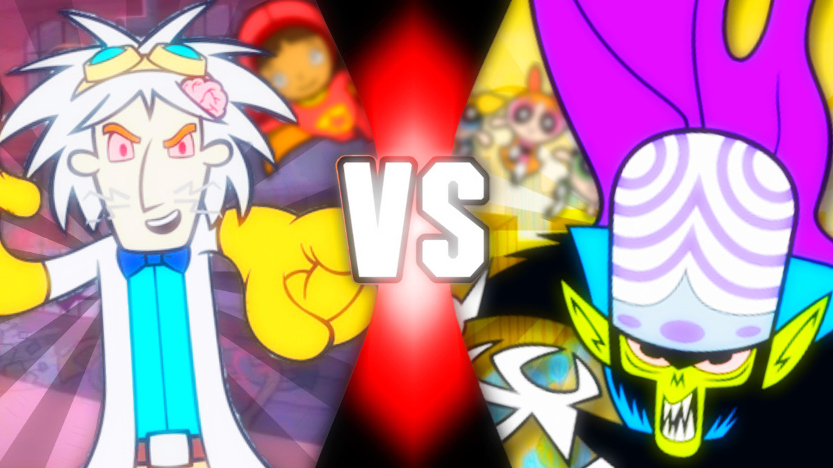 Modjo Brain Dr.Two brains vs Mojo Jojo by josheey on DeviantArt