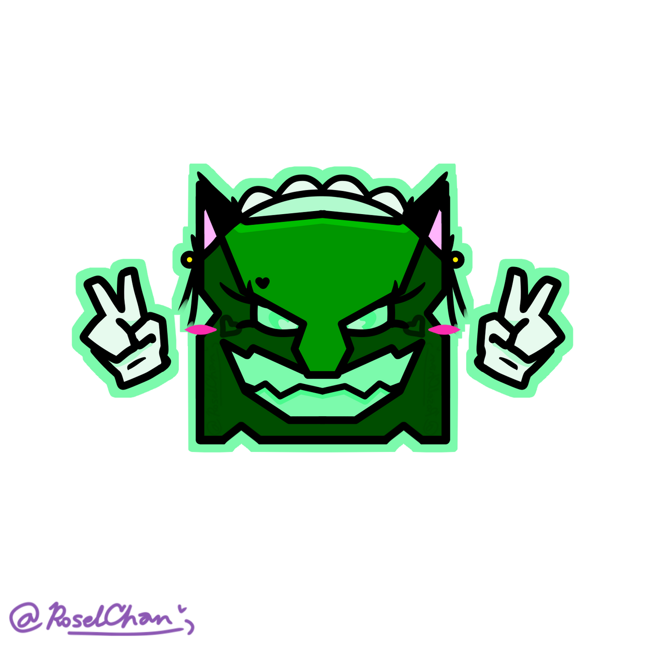Geometry Dash Vortrox The Cutie Little Maid By RoselChan On DeviantArt geometry-dash-vortrox-the-cutie-little-maid-by-roselchan-on-deviantart