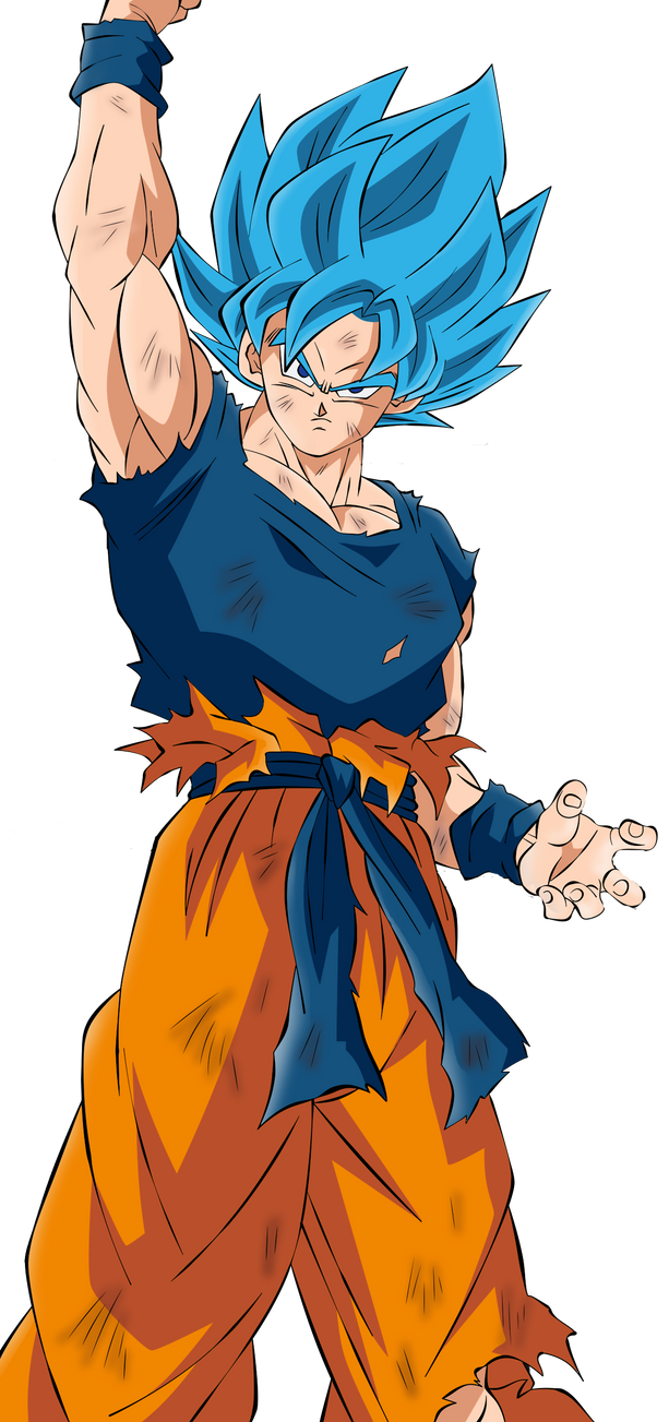 Goku SSJ Blue 1 by SSJROSE890 on DeviantArt