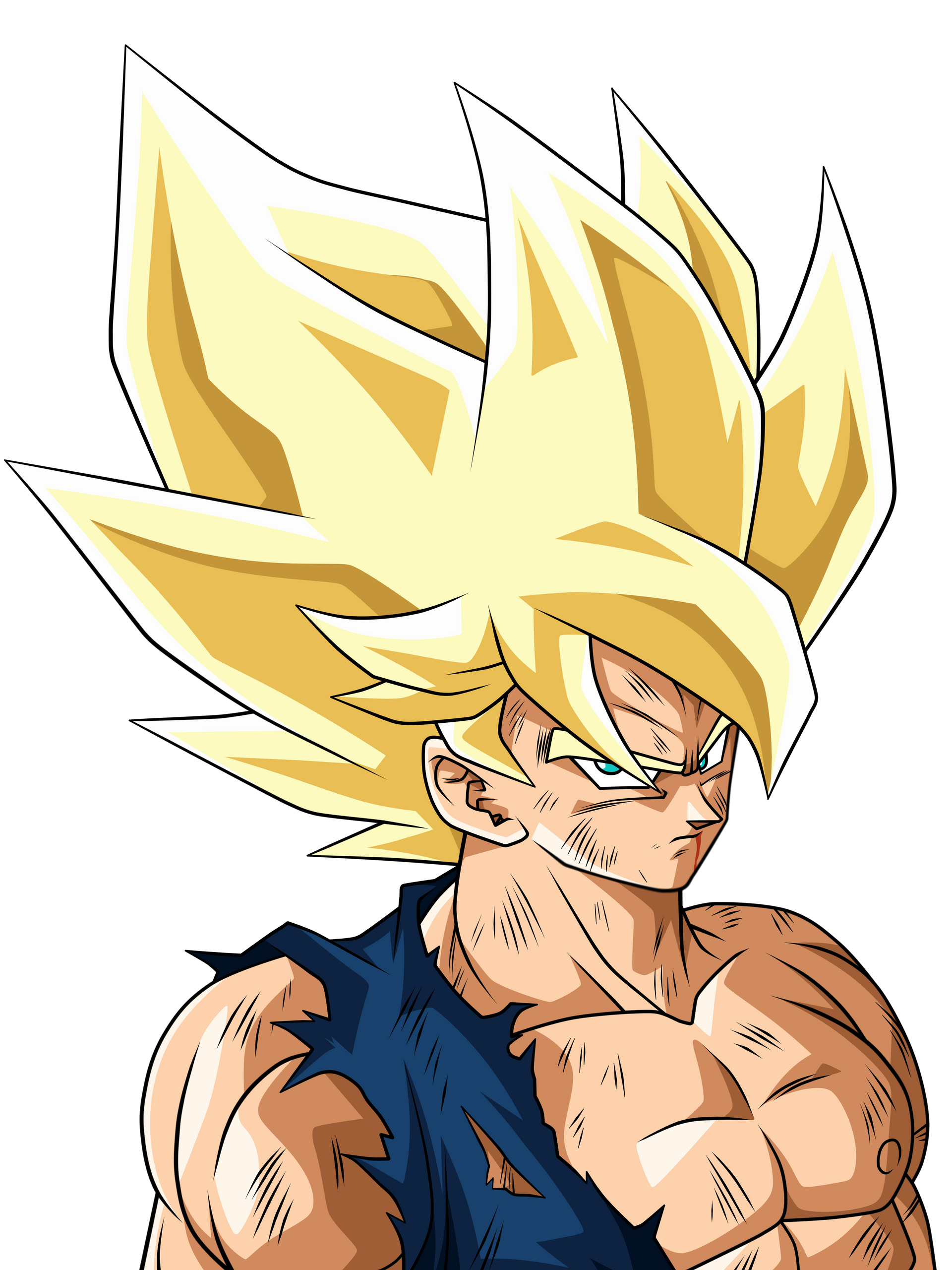 Goku (Namek Saga) SSJ | 1 by SSJROSE890 on DeviantArt