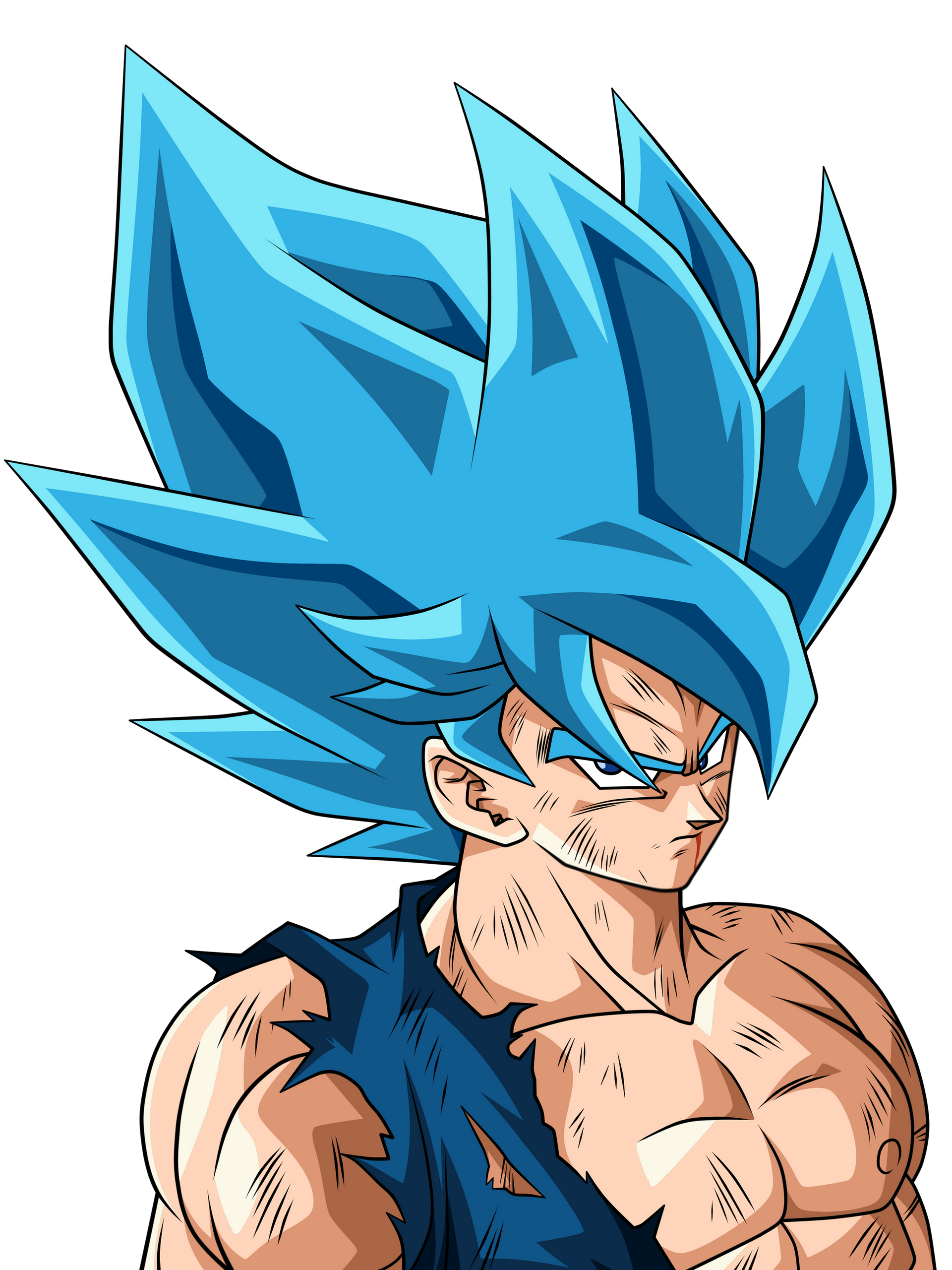 Goku (Namek Saga) SSJ Blue  1 (DBS Broly Palette) by SSJROSE890 on  DeviantArt