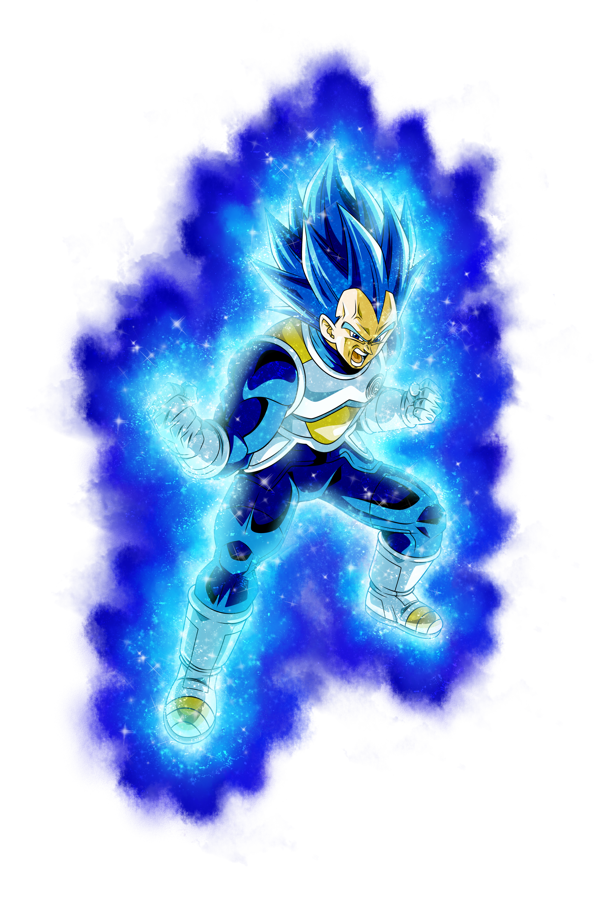 Vegeta Super Saiyan Blue Evolution Poster | Exclusive Art | Dragon Ball |  NEW | eBay