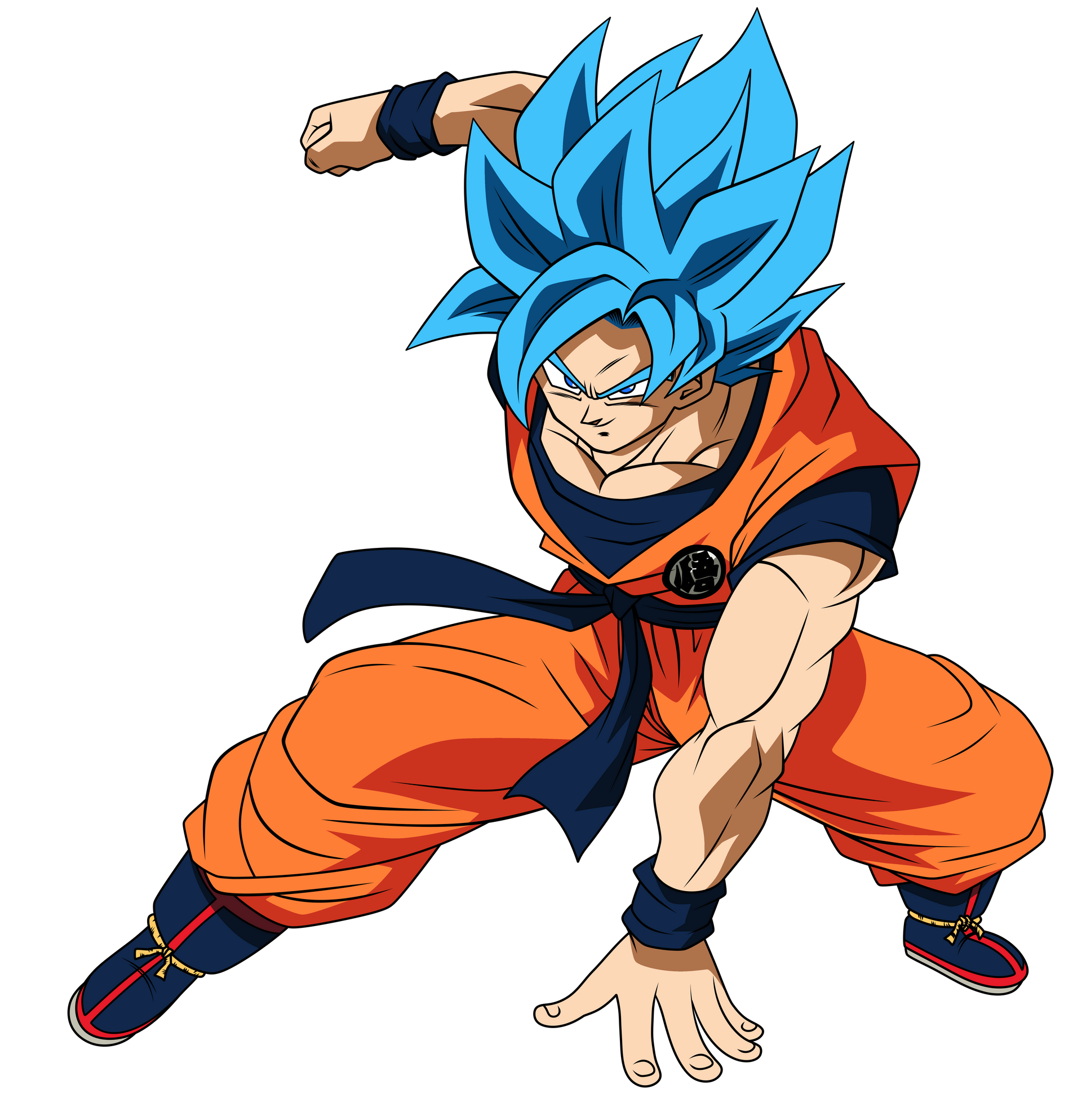 Goku (BR) SSJ Blue  2 (Alt. Palette #4) by SSJROSE890 on DeviantArt