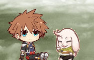 Sora And Asriel Sitting