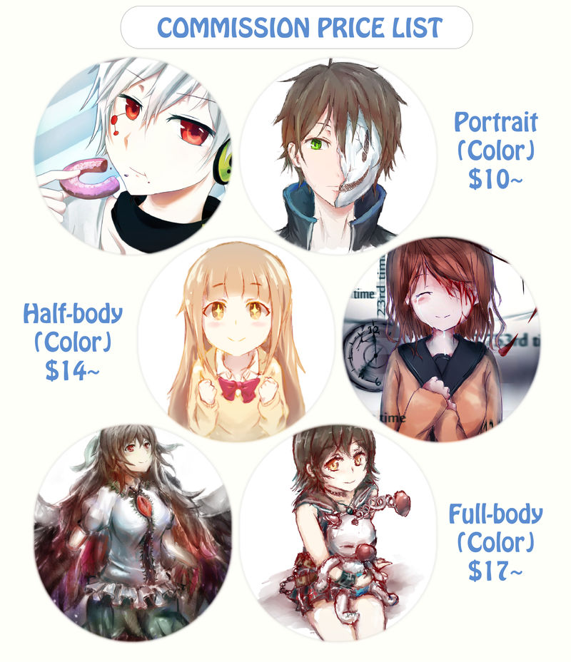 Commission Price List (Color) by SFrostWing Commission Price List (Color) by SFrostWing