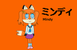 Mindy as a Japanese School Girl