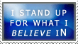 Stamp: For what i believe in by Scotston