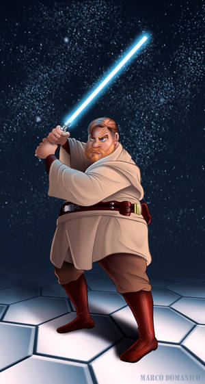 Obese Wan Kenobi by albundyland