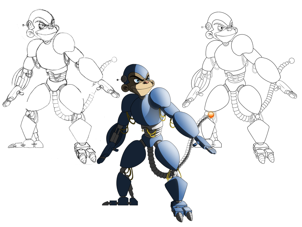 Cyborg Monkey Evolution