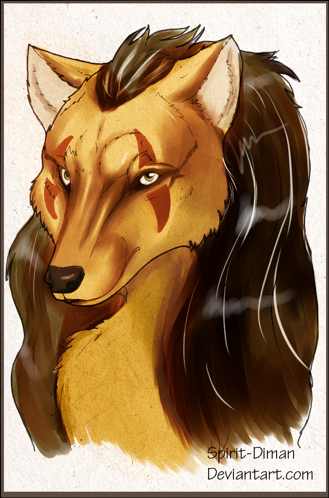 Golden wolf