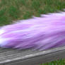 SOLD! 14 inch custom purple fox/wolf yarn tail