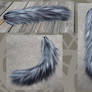 Commission - Realistic gray wolf yarn tail