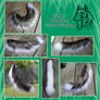 20in Realistic Wolf/Canine Yarn Tail - SOLD!