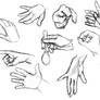 Hand Study [too many hands]