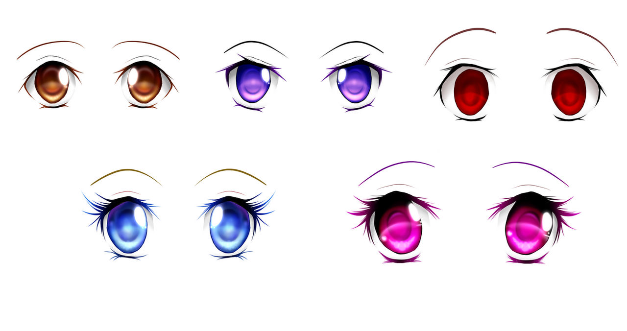 Some anime eyes by Angel-chan22 on DeviantArt