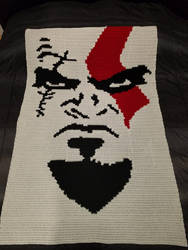 God of War Crochet Blanket 5ft4in by 3ft6in