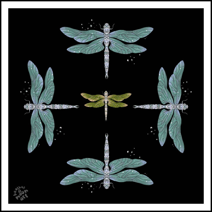 dragonflies by izzyheathermoonart on DeviantArt