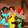 Jasmine, Belle and Ariel