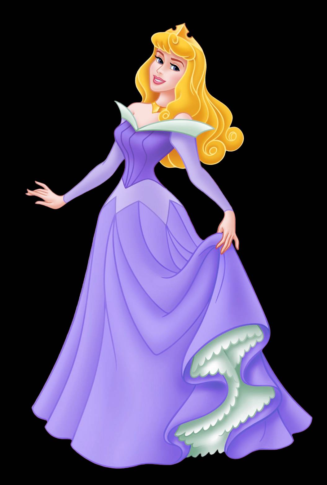 sleeping beauty purple dress I think this should have been Aurora. It would have been the perfect solution for the dress fight problem. And it looks regal in my opinion. (Although I love her in pink). :
