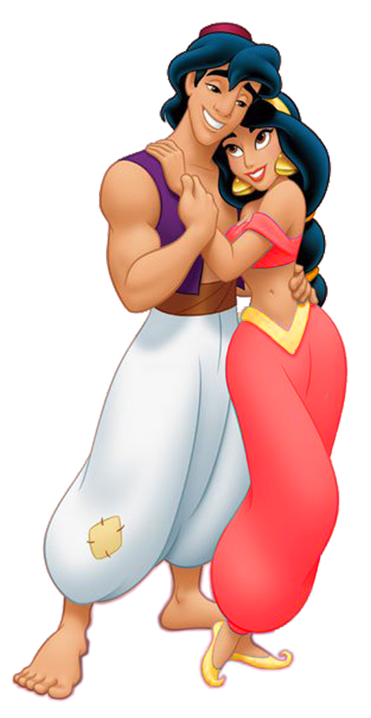 Aladdin and Jasmine in Red #2 by MermaidMelodyEdits on DeviantArt
