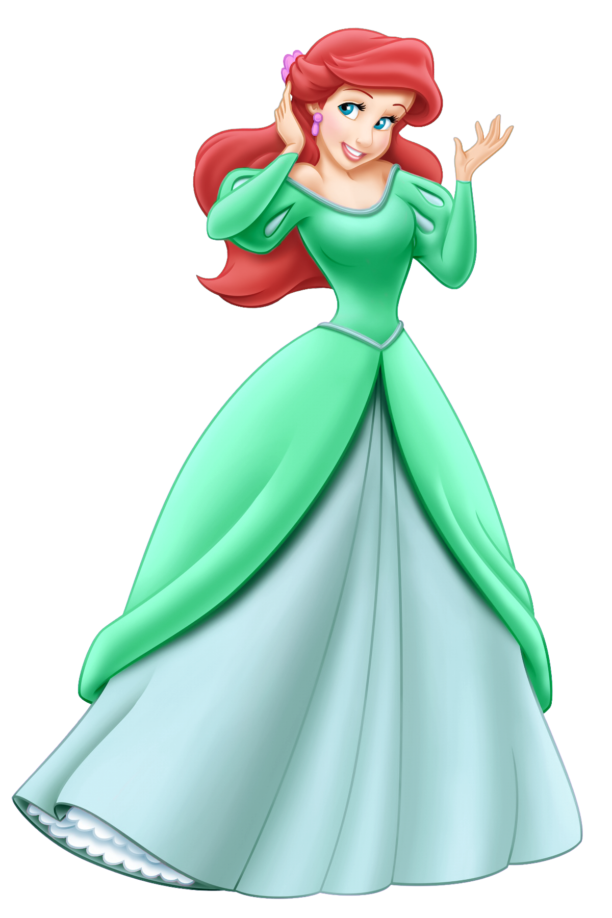 ariel in a green dress Disney Princess MagiClip The Little Mermaid Ariel Doll Green Dress