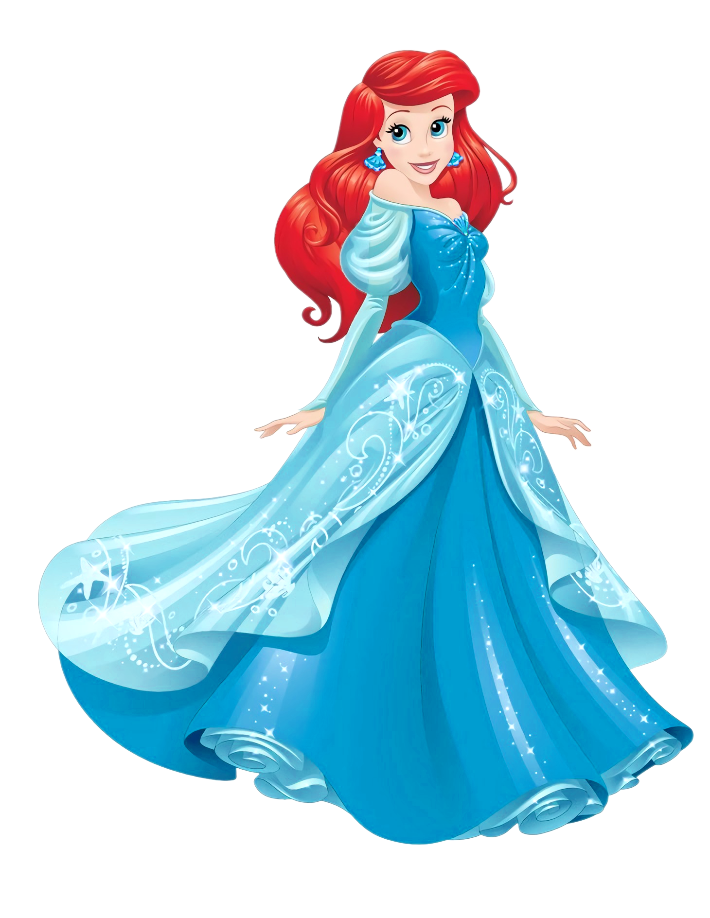 disney princess dark blue dress Sparkling Navy Blue Princess Blue Wedding Dress With... From Bestoffers, $562.25