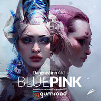 Painting tutorial: PINK and BLUE