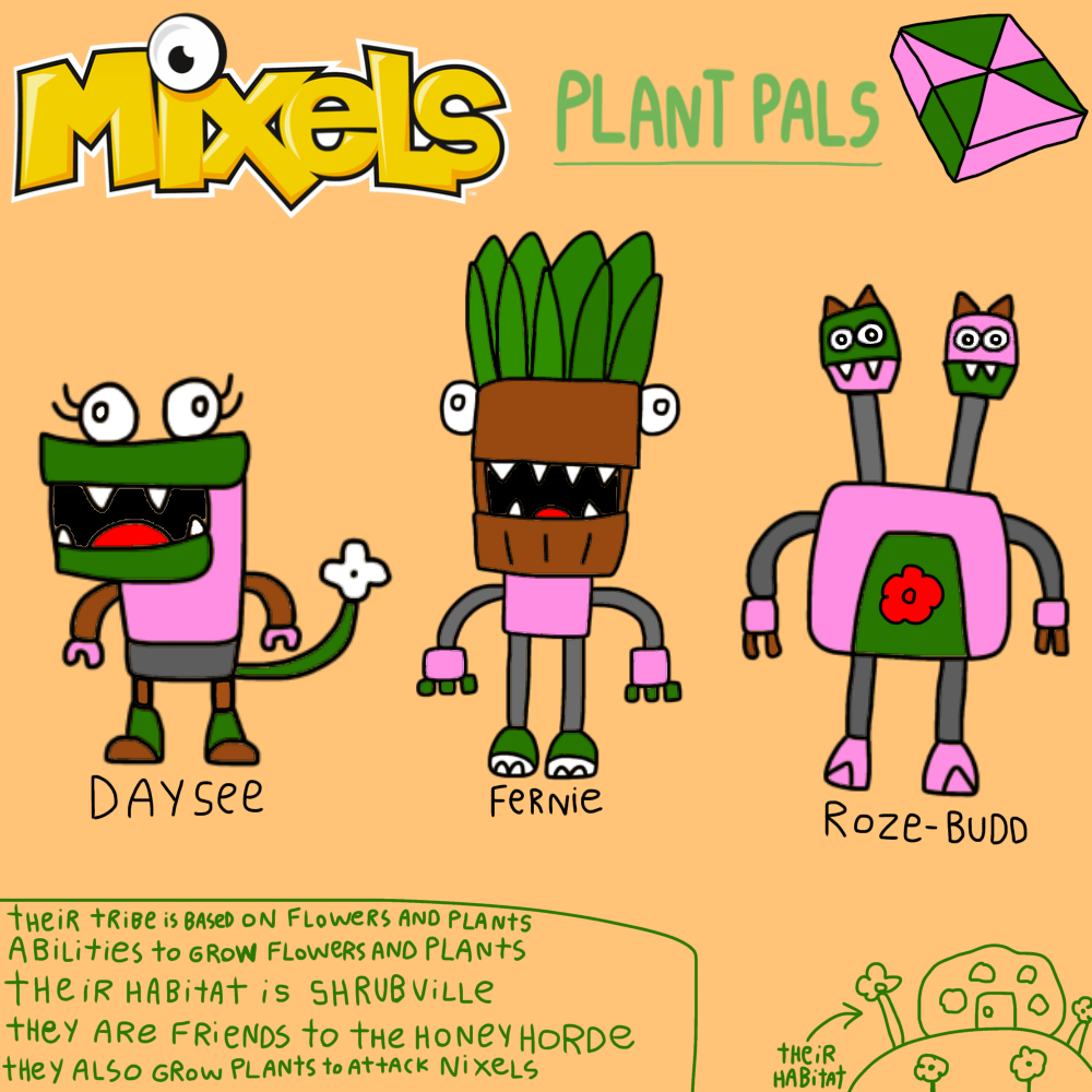 Mixelsoc Mixels OC Tribe - Plant Pals by GageToons02 on DeviantArt