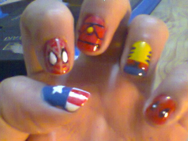 My nails -Marvel