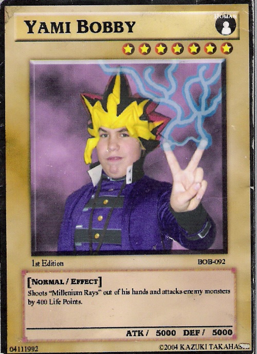 yami card yugioh YU GI OH Oh English Collectible Trading Cards Game! Yami Bobby Yugioh Card by