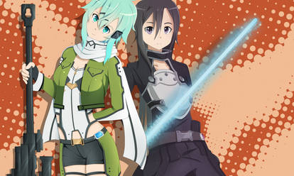 Sinon and Kirito