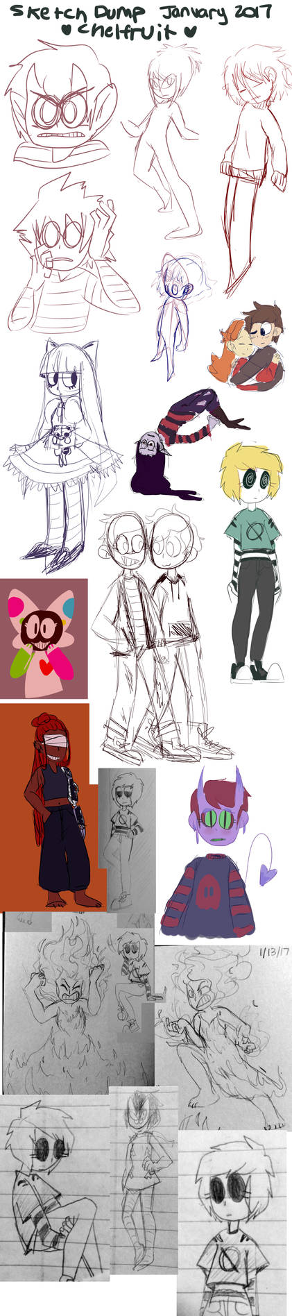 Sketch Dump 1 By Chelfruit On DeviantArt