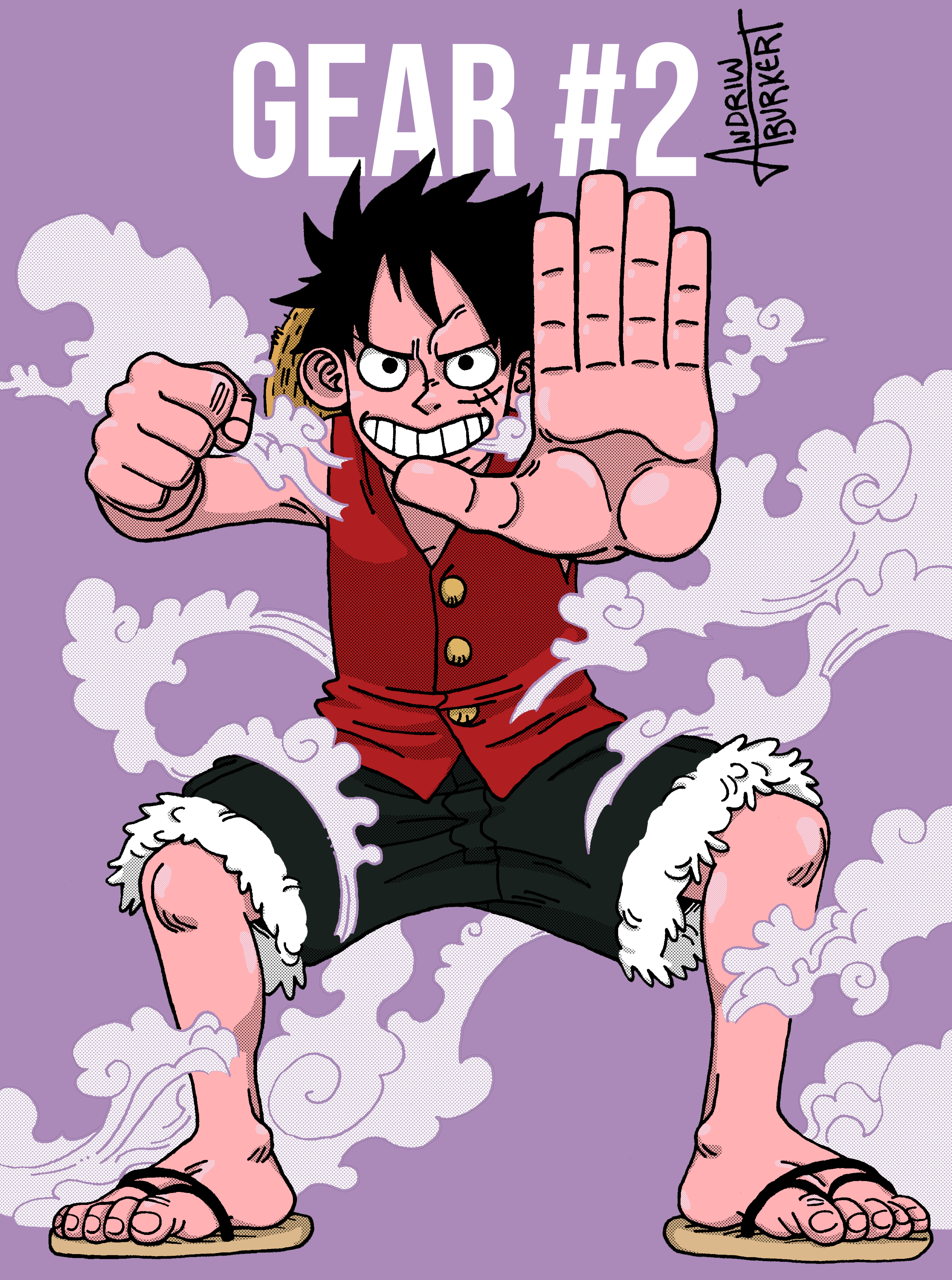 Luffy Gear 2 by WebCam22 on DeviantArt