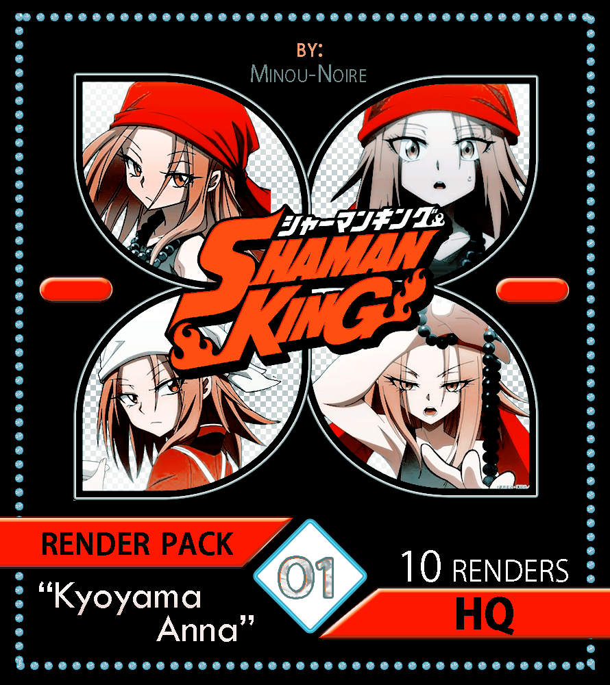 Kyoyama Anna - Shaman King render pack by Minou-Noire on DeviantArt