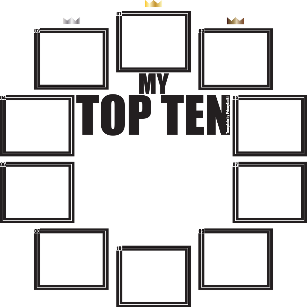 Top Ten Template by PrinnyAniki on DeviantArt Top Ten Template by PrinnyAniki on DeviantArt
