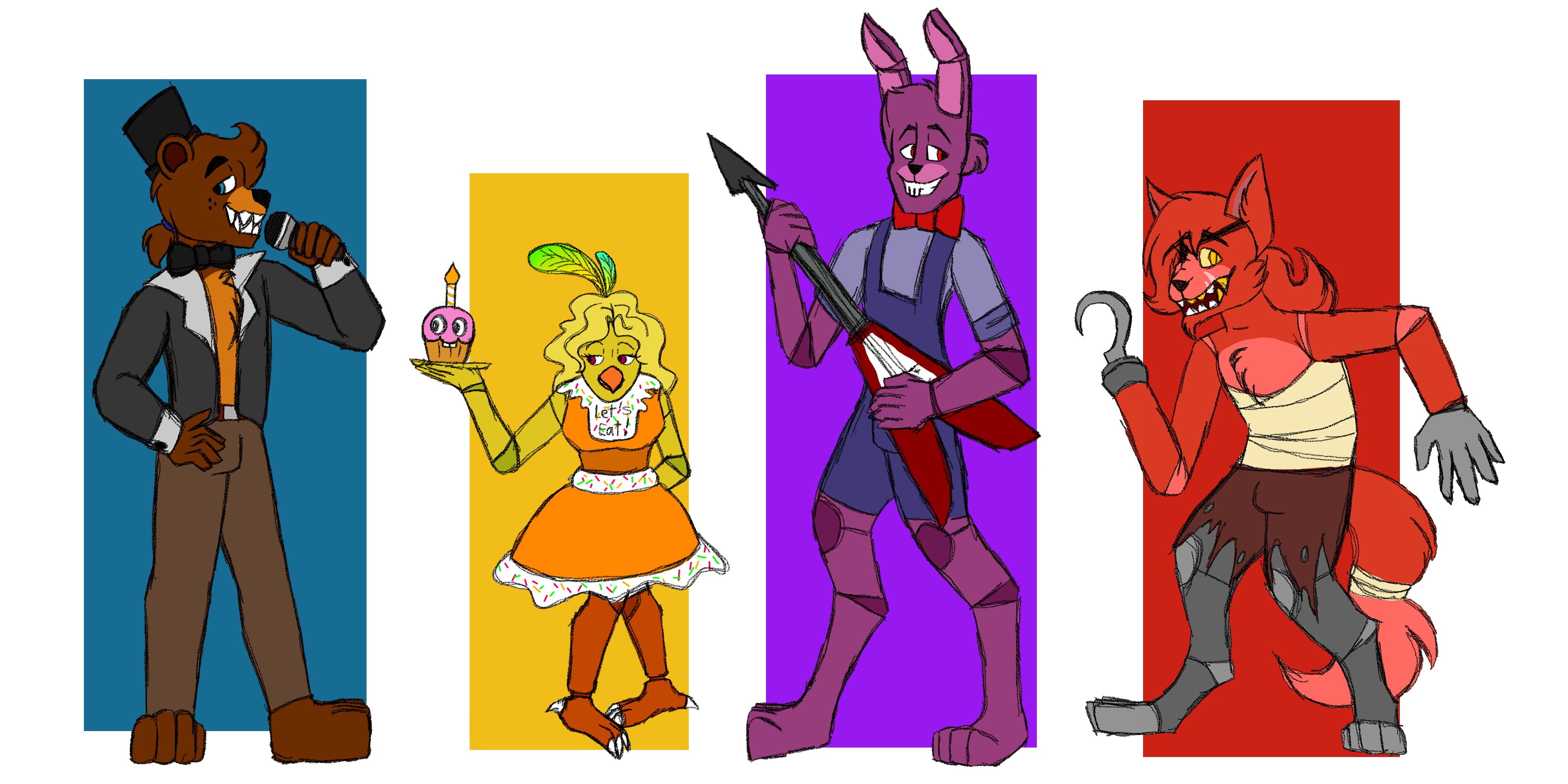 Fnaf 1 Crew by Margaret008 on DeviantArt