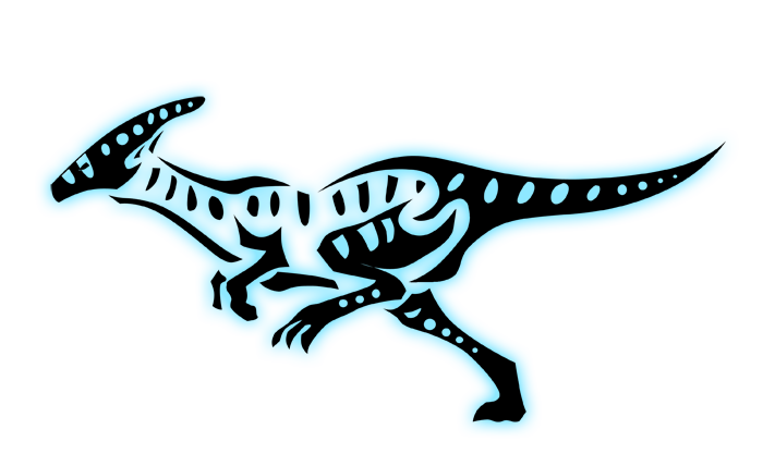 'Stylized art':Parasaurolophus