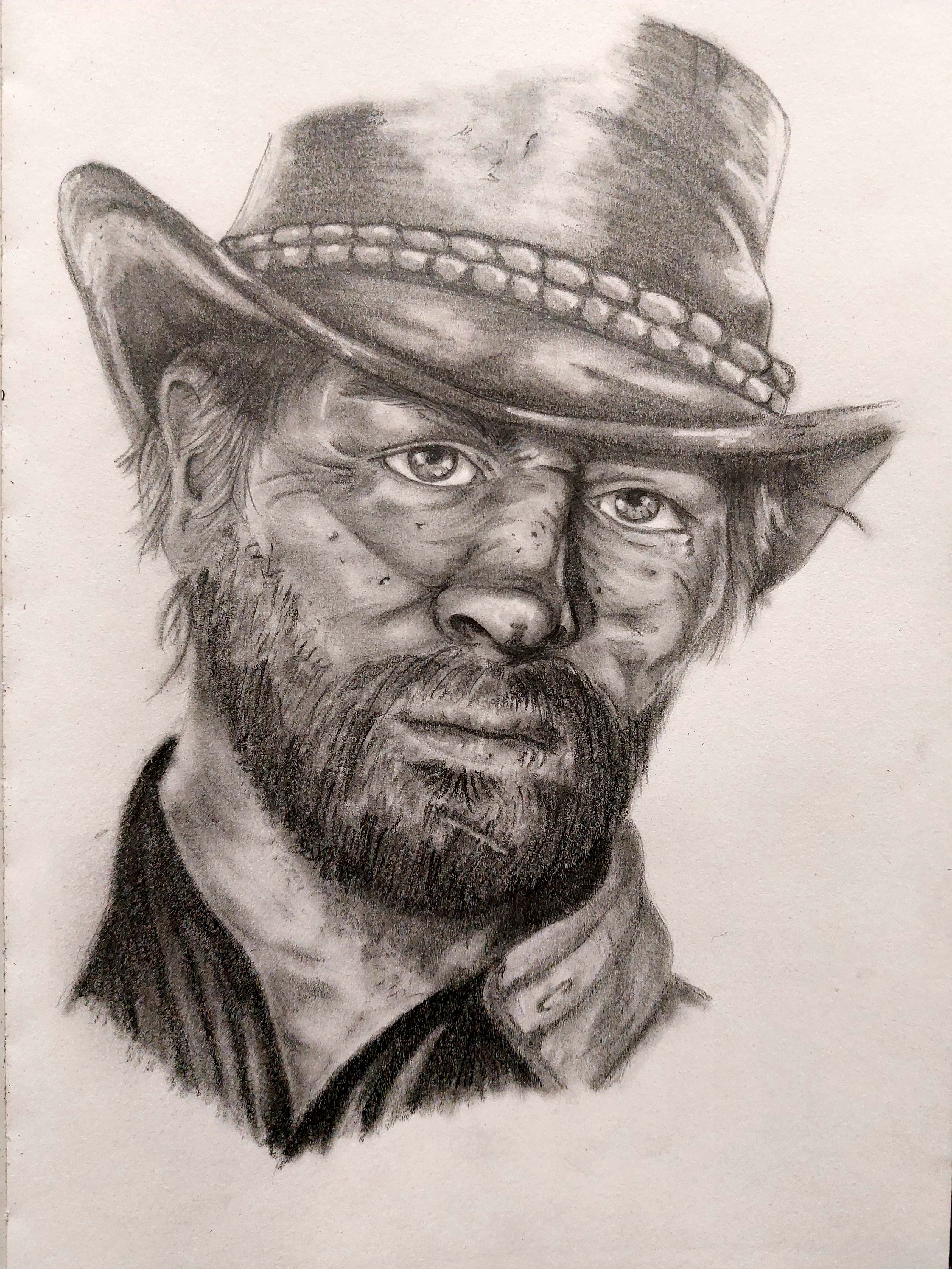 Artist Shows Off Impressive Drawing of Arthur Morgan from Red Dead  Redemption 2