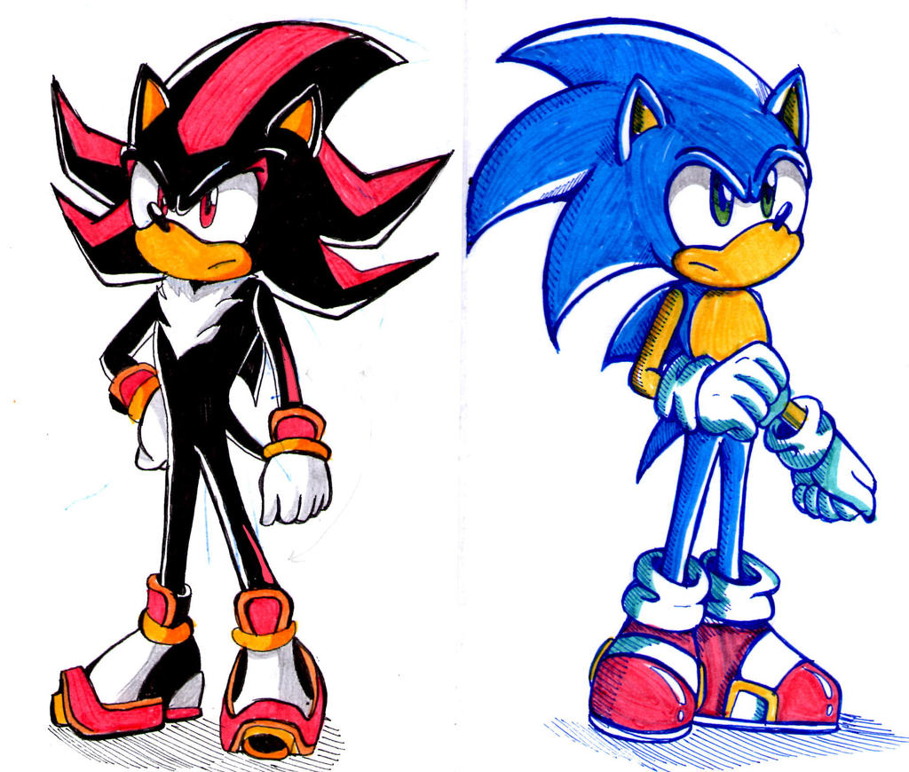 Sonic n Shadow by flamprinces on DeviantArt
