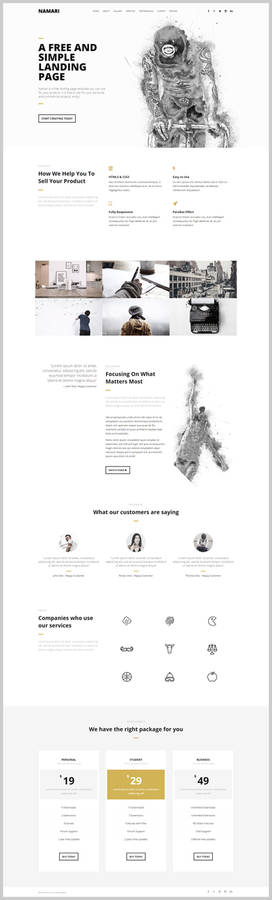 Free Landing Page Template