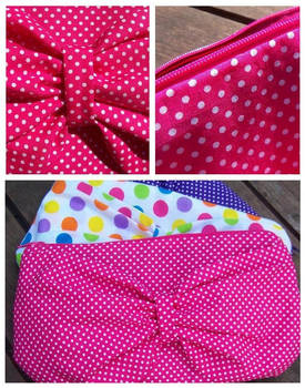 Pink Polka Dot Clutch