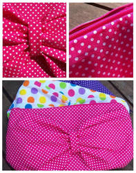 Pink Polka Dot Clutch