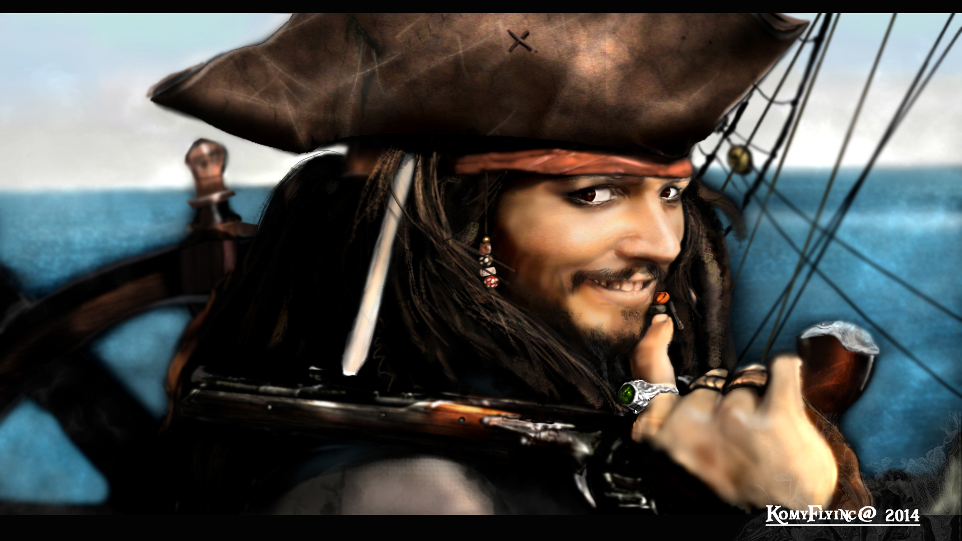 Jack Sparrow by KomyFlyinc@