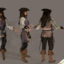Jack Sparrow 3D  with new textures an  ambient