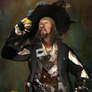 Captain Hector Barbossa with Apple by KomyFlyinc@