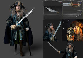 Hector Barbossa wit Sword of Triton