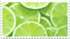 lime green citrus stamp