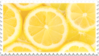 lemons yellow citrus stamp